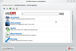 Software Browser inside Software Manager